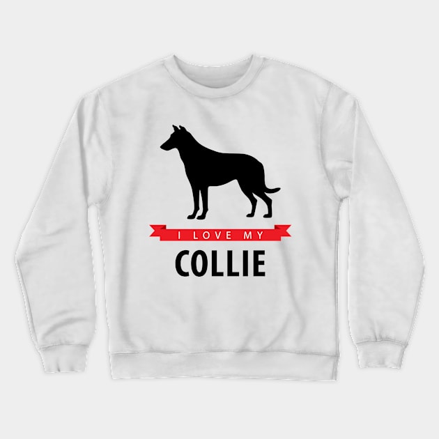 I Love My Smooth Collie Crewneck Sweatshirt by millersye